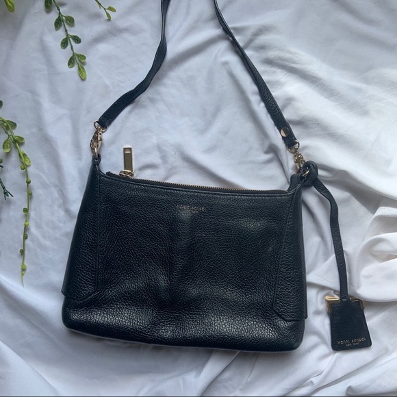 Henri Bendel Black Leather Crossbody Small Purse - Picture 4 of 13